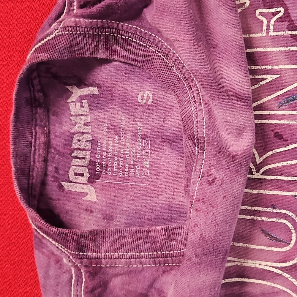 JOURNEY '79 TOUR Purple tie dye graphic tee band merchandise UNISEX Small - Picture 3 of 6